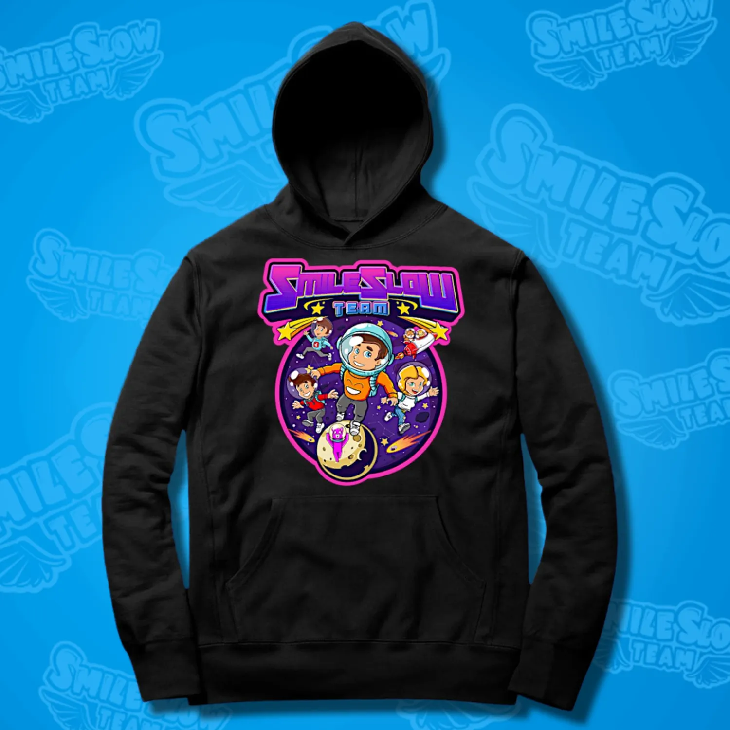 BLUZA KOSMOS *PREMIUM* SMILESLOW TEAM - CZARNA