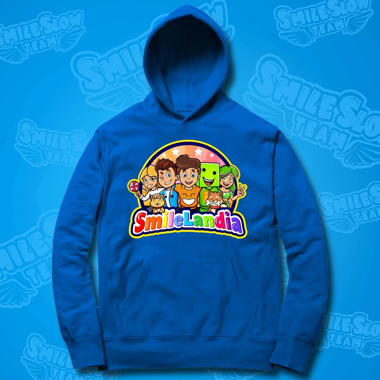 BLUZA SMILELANDIA NIEBIESKA