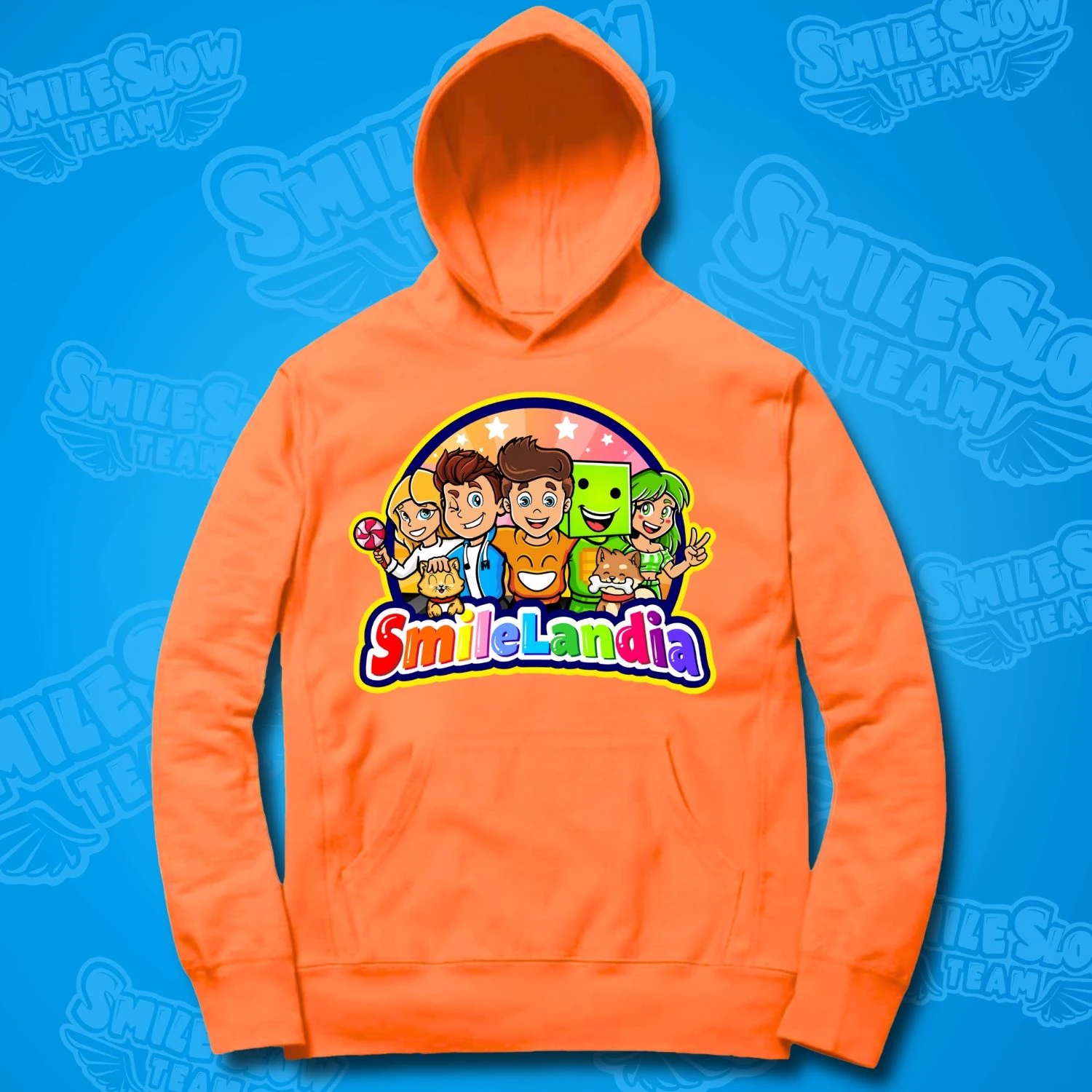 BLUZA SMILELANDIA POMARAŃCZOWA